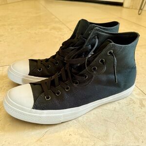 Vintage Like-New Converse Chuck Taylor IIs, Size 11.5, Black